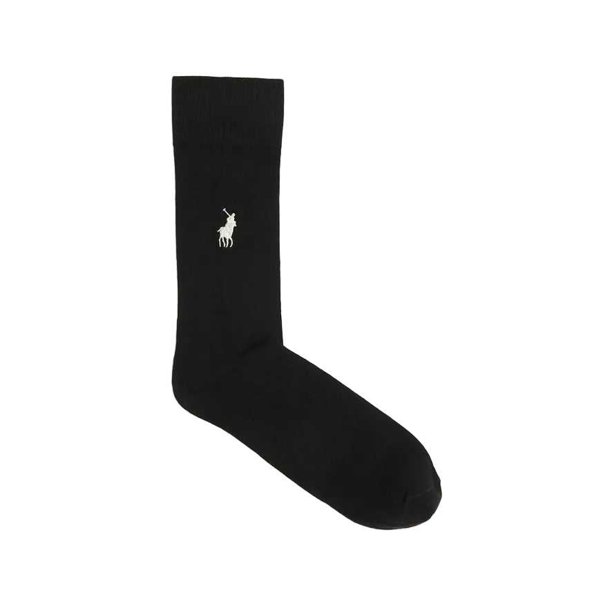 Polo Men's Plain Logo Sock-Black 2356C