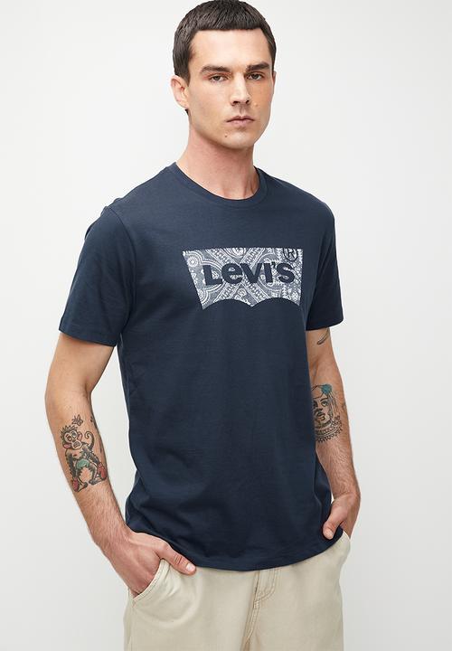 Levi's Graphic Crewneck Tee - Ssnl Filled Bw2 Navy Blazer