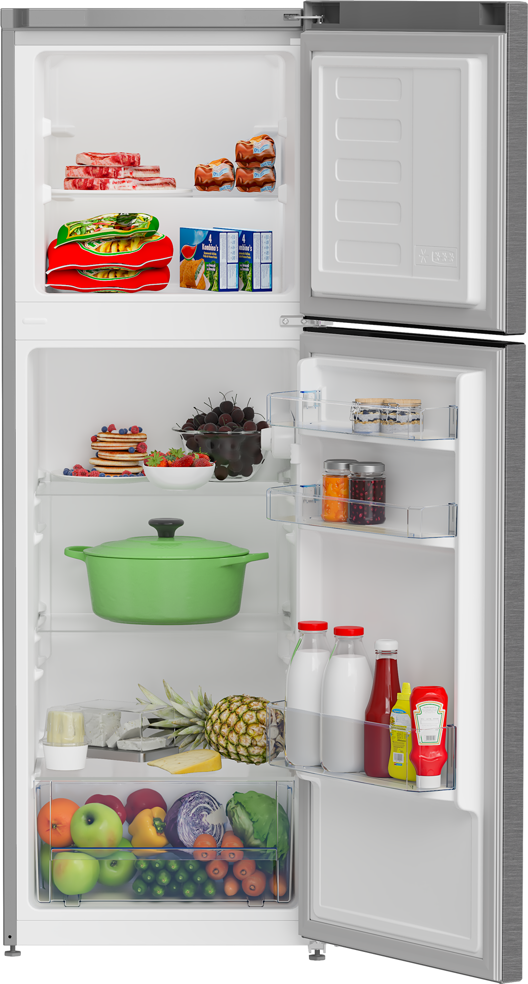 Defy 157L Metallic Top Freezer Fridge DAD239