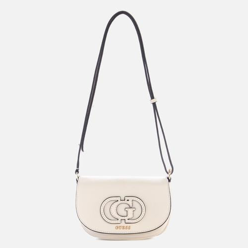 Guess Calebra Mini Crossbody Bag - Cream (8038641303641)