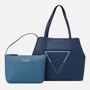 Guess Portini Trap Tote - Navy (8024281972825)