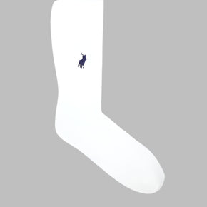Polo Plain Logo Socks White (7950450524249)