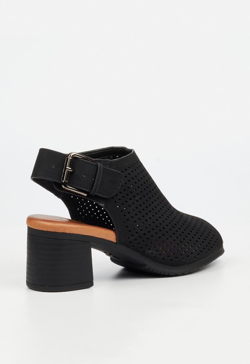 Butterfly Feet Ladies Indra 1 Peep Toe Heel-Black