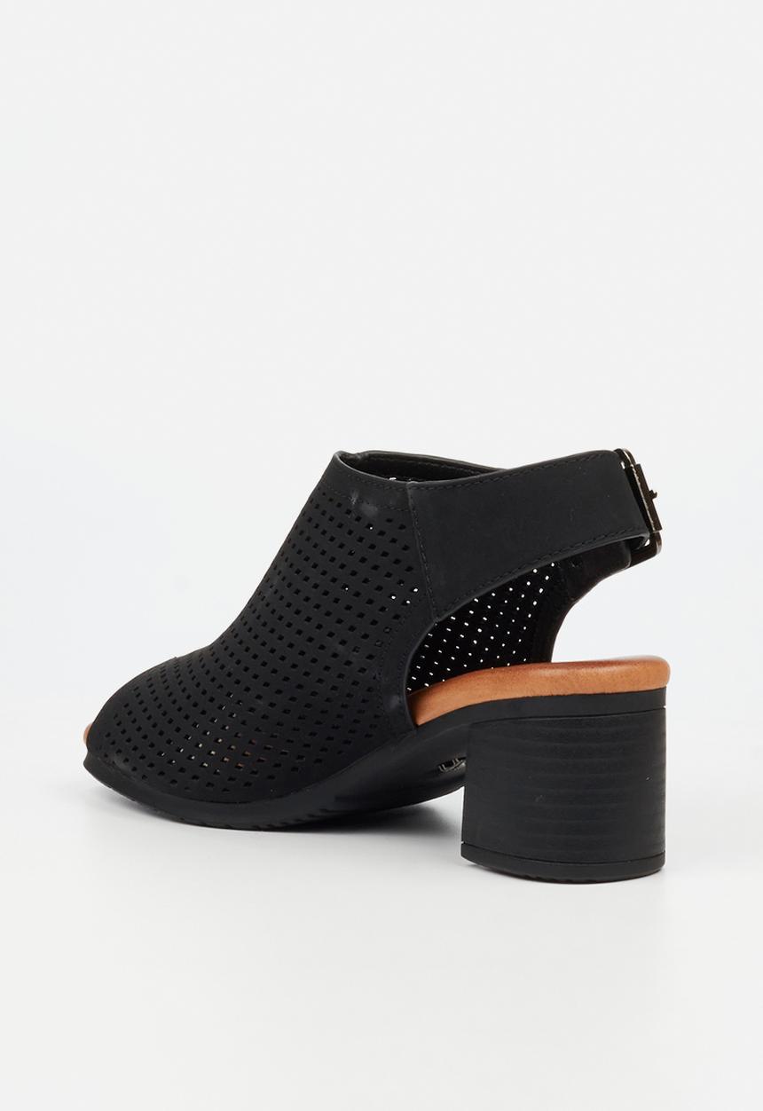 Butterfly Feet Ladies Indra 1 Peep Toe Heel-Black
