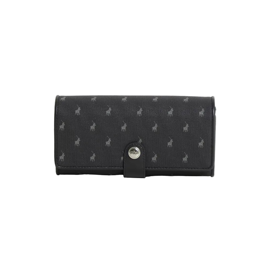 Polo New Iconic Trifold Purses- Black POS432405