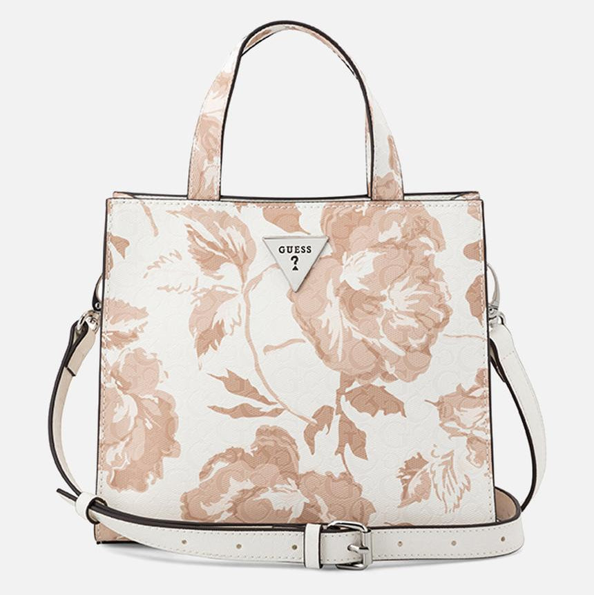 Guess Jillian Mini Tote Bag Multi White PR189581.