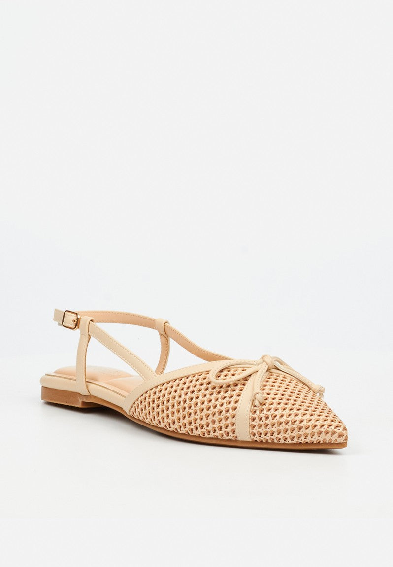 Butterfly Feet Ladies Lyell 1 Slingback-Beige.