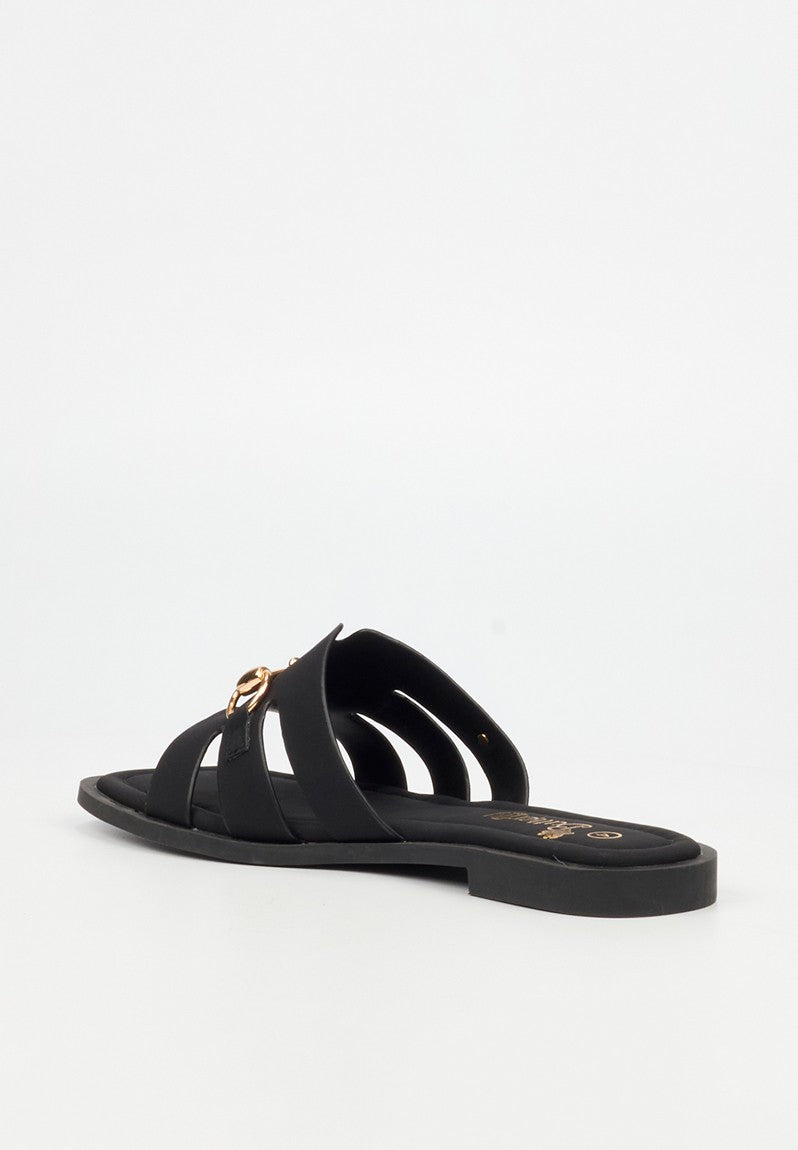 Butterfly Feet Ladies Bianca 1 Slide-Black.