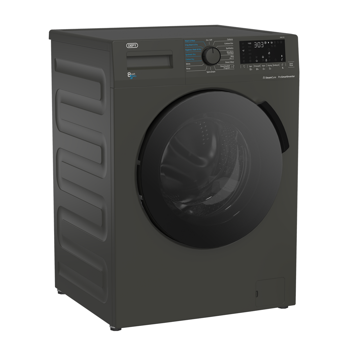 Defy 8/5kg Metallic SteamCure Washer Dryer DWD319