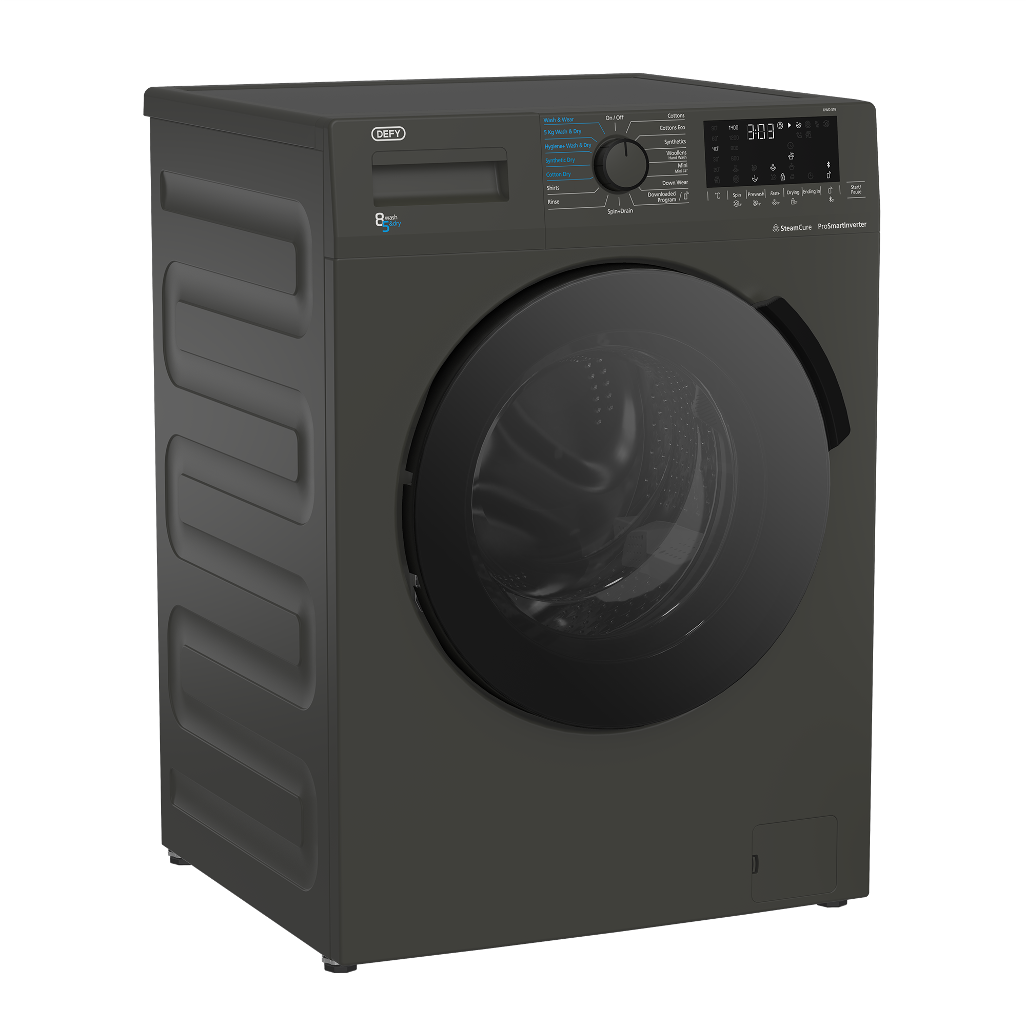 Defy 8/5kg Metallic SteamCure Washer Dryer DWD319