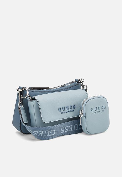 Guess Abbie Mini Crossbody - Blue (8038618890329)