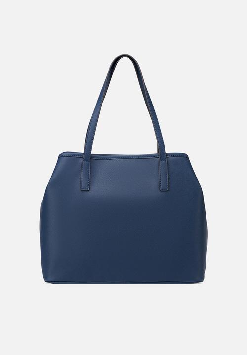 Guess Portini Trap Tote - Navy (8024281972825)