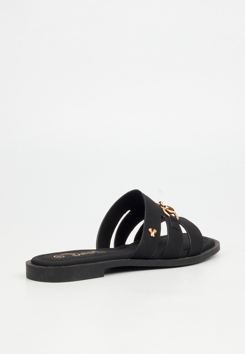 Butterfly Feet Ladies Bianca 1 Slide-Black.