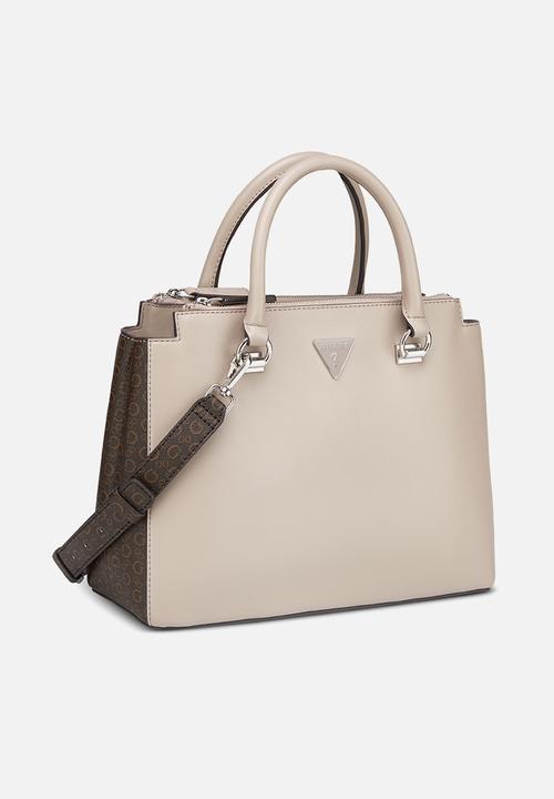 Guess Phyllis Satchel - Taupe (8024268865625)