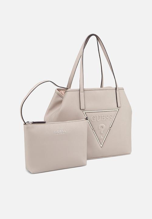 Guess Portini Trap Tote - Beige (8024282857561)