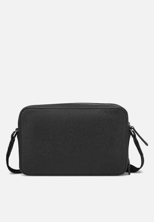 Guess Viviette Mini Dbl Zip Crossbody - Black (8024286920793)