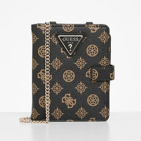 Guess Wilder Passport Holder - Brown (8025788874841)