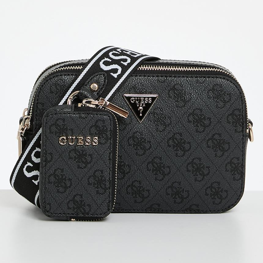 Guess Women Bag Latona II Camera Crossbody Black SG869113.