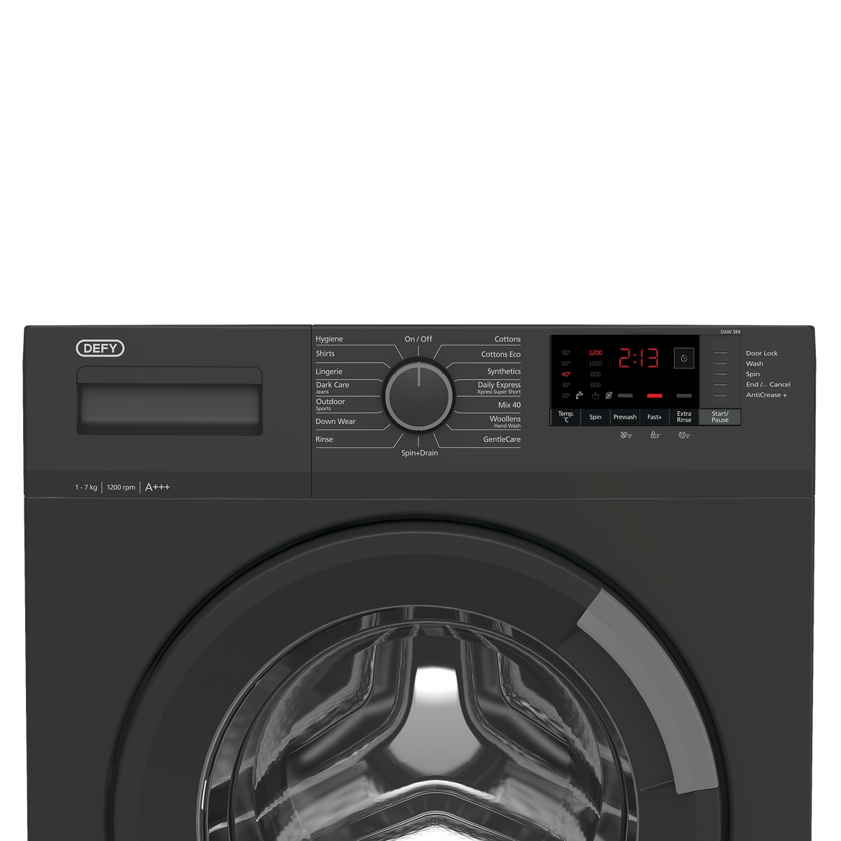 Defy DAW384 Manhattan Grey 7kg Front Loader