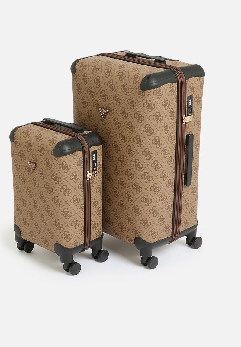 Guess Berta 18in 8-Wheeler Latte Logo Brown OB8688983.