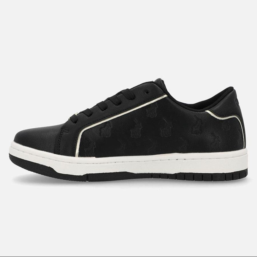 Polo Ladies Deboss Monogram Sneaker Black 0072525.