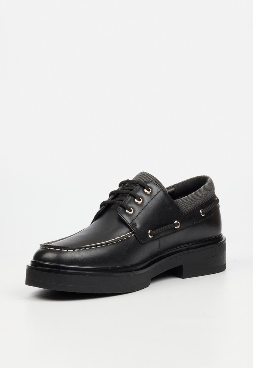 Mazerata Elia 13 Faux Wax Shoe - Black