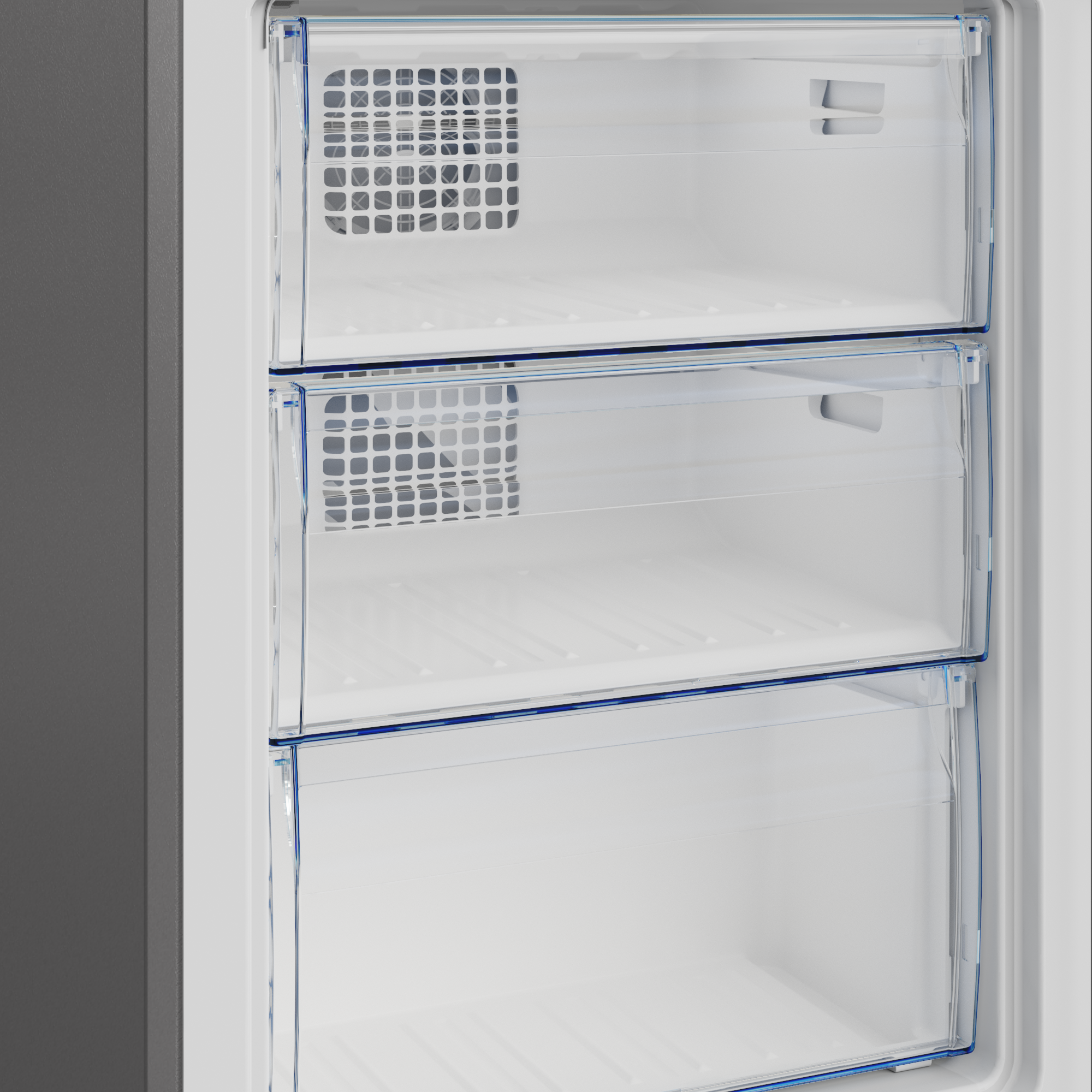 Defy 302L Satin Metallic Fridge Freezer Frost Free DAC639