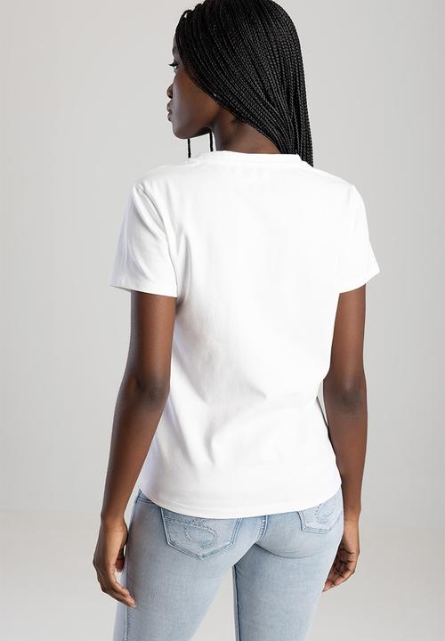 Sissy Boy Dream Drifter : Regular T-shirt With Pearl And Bling Transfer - White