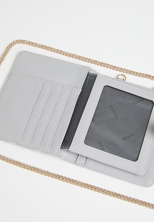 Guess Wilder Passport Holder - Lavender Grey (8025790218329)