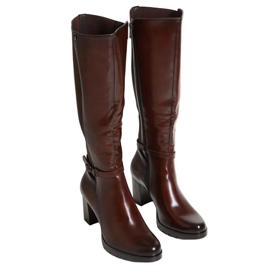 Butterfly Ladies High Boots Kylin 5 In Chocolate.