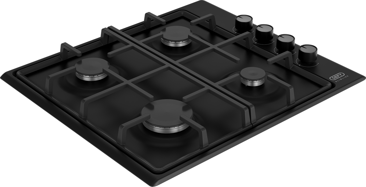 Defy 60cm Black Gas Hob DHG132