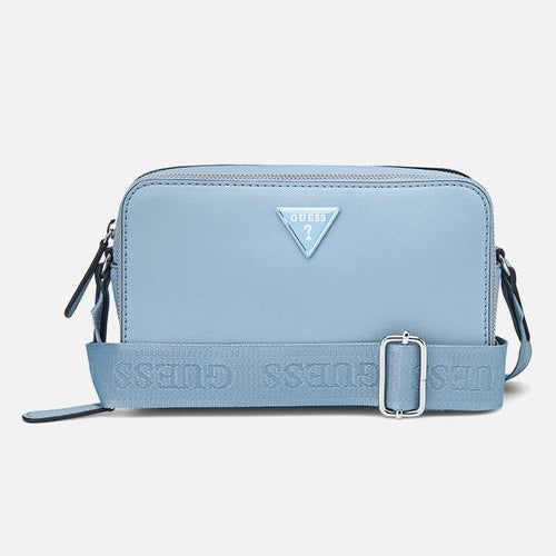 Guess Viviette Mini Dbl Zip Crossbody - Blue (8024287969369)