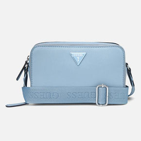 Guess Viviette Mini Dbl Zip Crossbody - Blue (8024287969369)