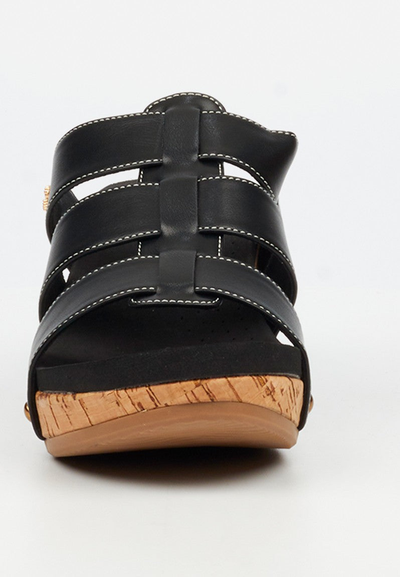Butterfly Feet Ladies Dido 7 Sandal-Black