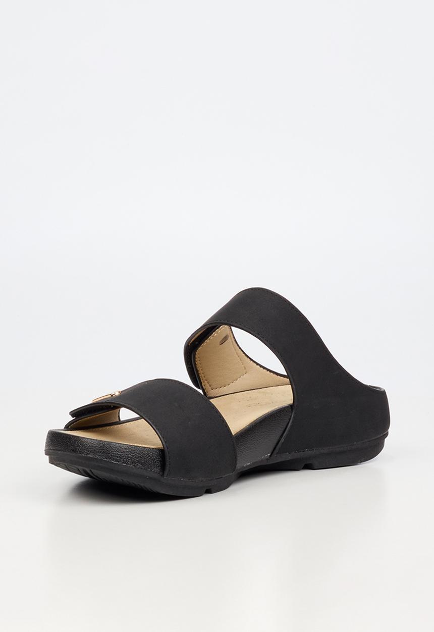 Butterfly Feet Wander 2 Velcro Strap Sandal-Black.