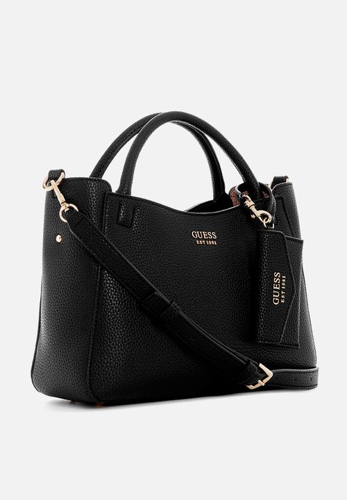 Guess Brento Sml Girlfriend Satchel Bag - Black (8040782954585)