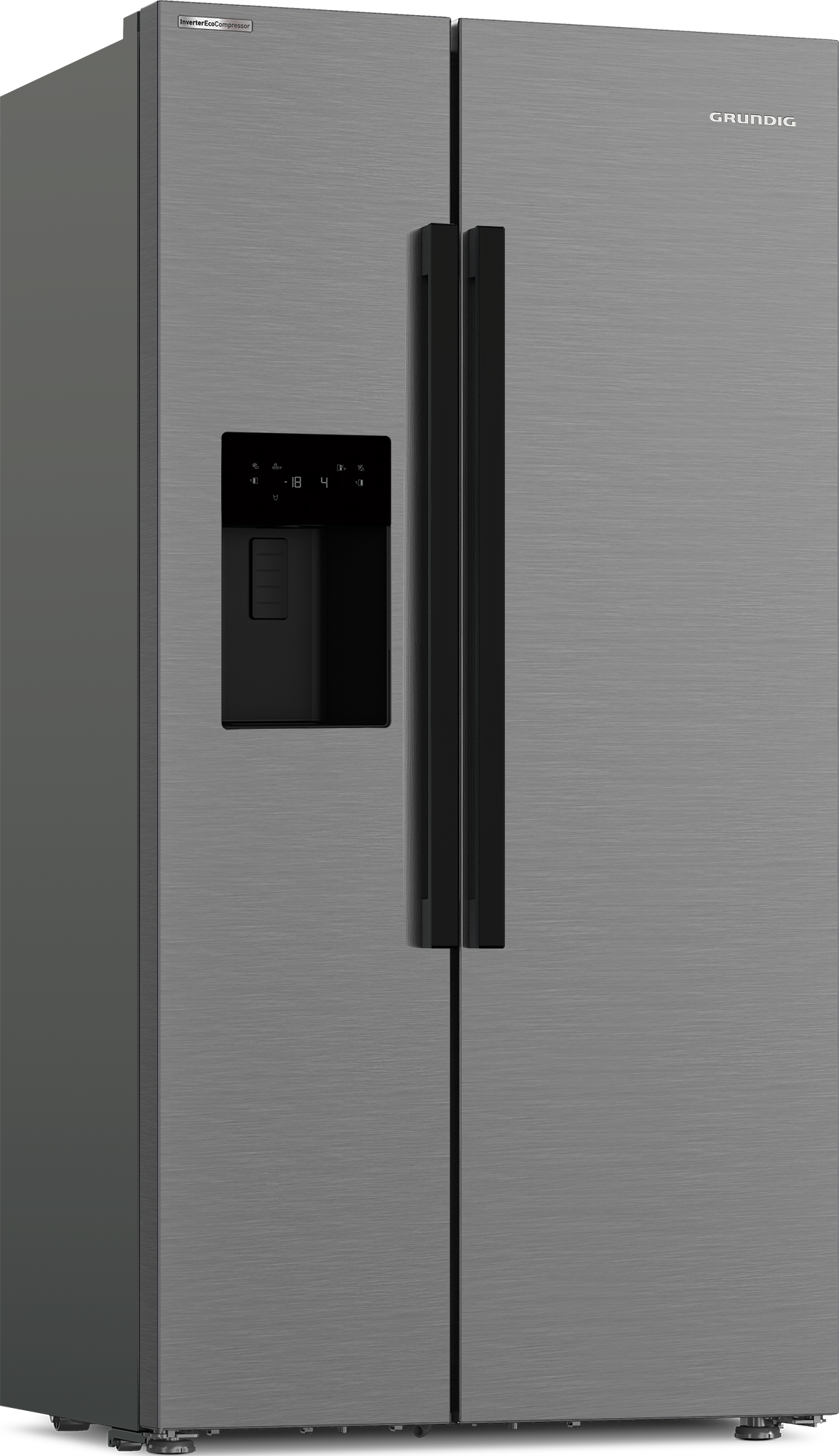 Grundig 571L Pearl Steel Side By Side Fridge GSN30311FXBR (7947689033817)