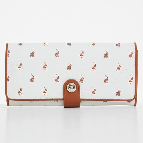 Polo Iconic Clutch Purse  White POS432351