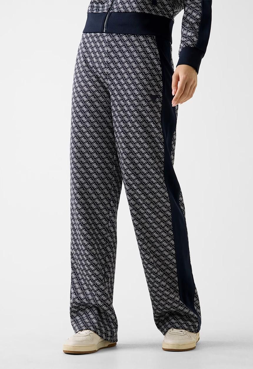 Guess Ladies Leg Pants Navy Multi Maya 4G GM18885.