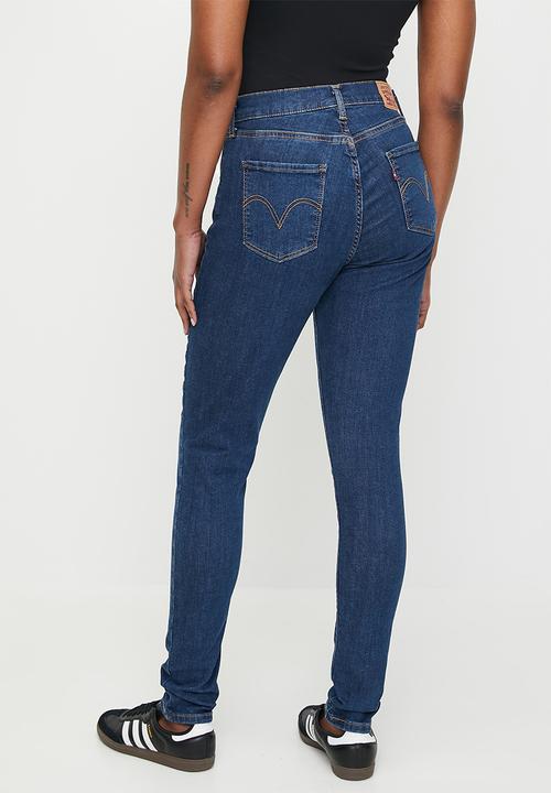 Levi's Curvy Hirise Superskinny - Blue Wave Dark
