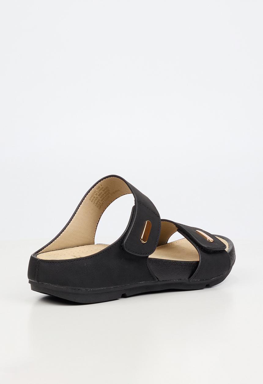 Butterfly Feet Wander 2 Velcro Strap Sandal-Black.