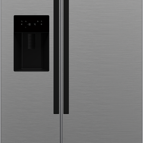 Grundig 571L Pearl Steel Side By Side Fridge GSN30311FXBR (7947689033817)