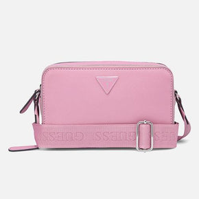 Guess Viviette Mini Dbl Zip Crossbody - Pink (8024288919641)