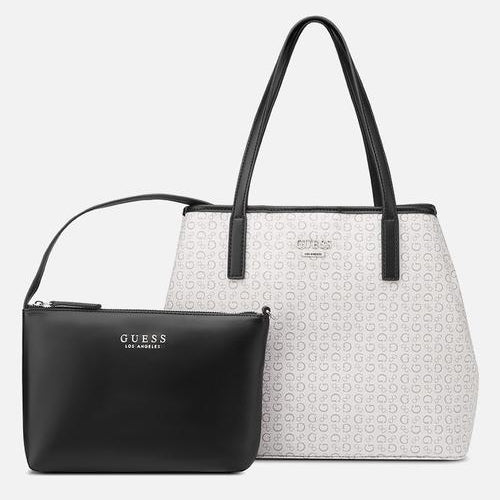 Guess Portini Trap Tote - Cream (8024279023705)