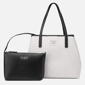 Guess Portini Trap Tote - Cream (8024279023705)