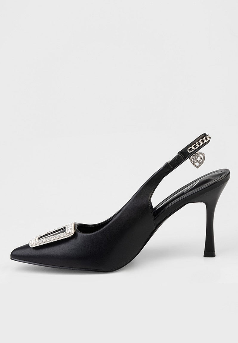 Sissyboy Ladies Paxie Slingback Heels- Black