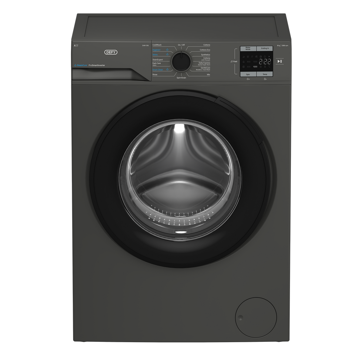 Defy 8kg Manhattan Gray Front Loader DAW396 (8025694765145)