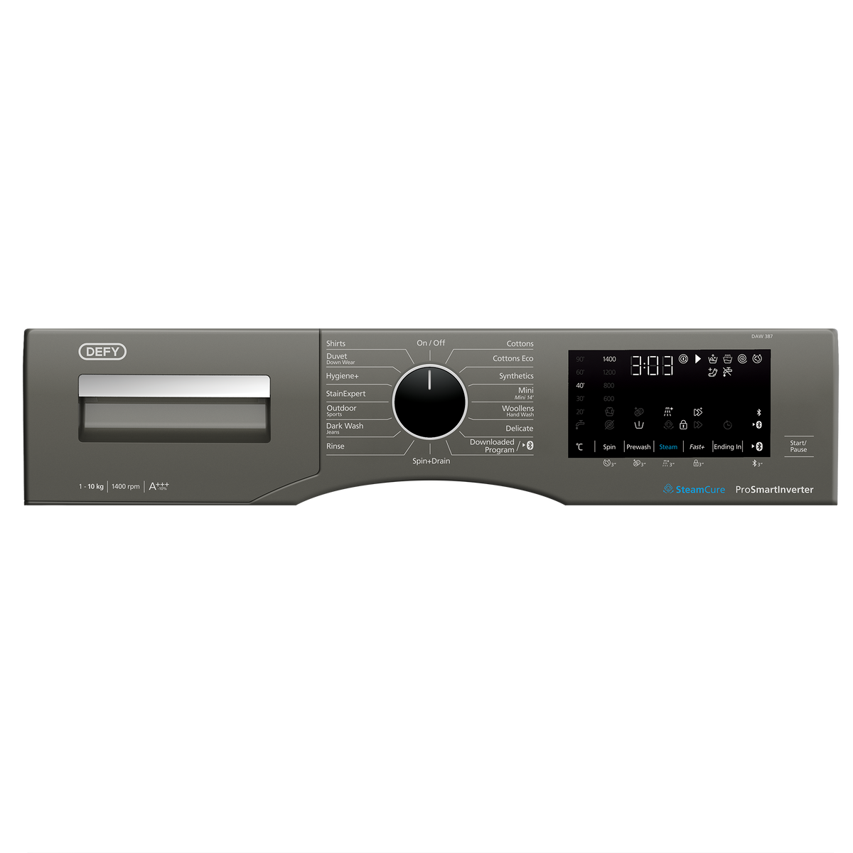 Defy 10kg Metallic Steam Cure Front Loader DAW387