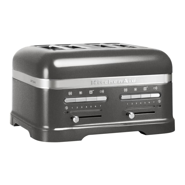 KitchenAid Artisan 4-Slice Toaster, 2500W Medallion Silver 5KMT4205EMS.