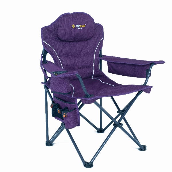 Oztrail camping chair Oztrail Modena Purple Chair 180kg FCE-MOD-F